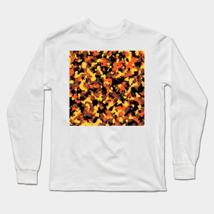 Orange Camouflage Long Sleeve T-Shirt